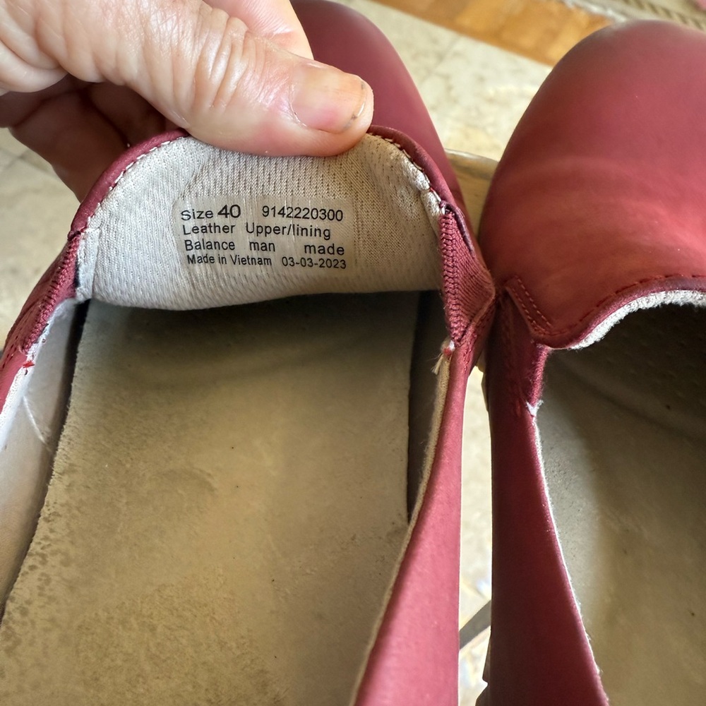 DANSKO ladies LINLEY leather burgundy walking shoe excellent condition 9.5/10 - Picture 10 of 10